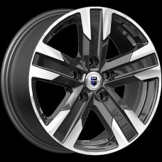 Диск R16 5x100 7J ET35 D57,1 K&K Висмут (КС465) алмаз чёрный