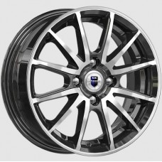 Диск R14 4x100 5,5J ET40 D56,6 K&K Квант (КС960) алмаз чёрный Диск R14 4x100 5,5J ET40 D56,6 K&K Квант (КС960) алмаз чёрный