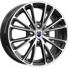 Диск R16 4x98 6J ET35 58,5 K&K Меандр (КС879) алмаз черный SK Диск R16 4x98 6J ET35 58,5 K&K Меандр (КС879) алмаз черный SK